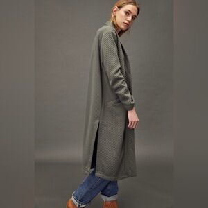 BB Dakota Annmarie Quilted Duster Jacket, Moss, XS